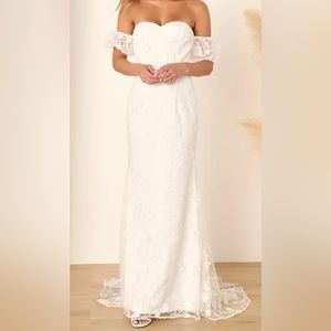 Size XS Wedding Dress from Lulu’s